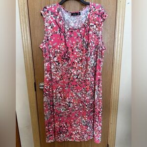 Apt. 9 Pink and White Sleeveless Dress